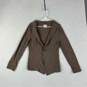 Banana Republic Tan Single Button Cardigan Women’s M Medium Open Stretch